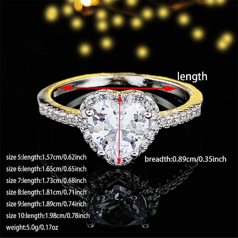 2024 Heart Shape Pink Silver Color Cute Fashion Promise Ring for Women Girl Party Gift Finger Free Shipping Items Korean R1707