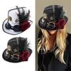 Steampunks Tall Hat Cosplay Goggles Hat Music Festival Costume Party Stage Hat