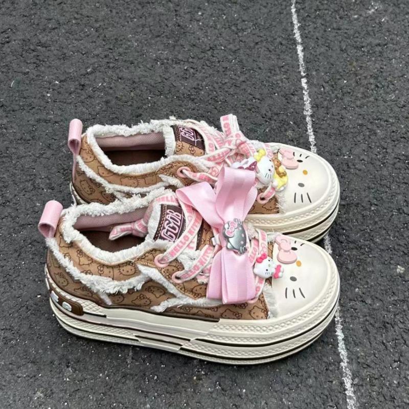 Thick-soled heightening canvas shoes for women's sports, leisure, comfortable and versatile