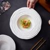 White Straw Hat Bowl Ceramics Dining Plate Soup Bowls Fruit Plate Salad Bowls Pasta Dish Noodle Bowl Dessert Plates Snack Tray