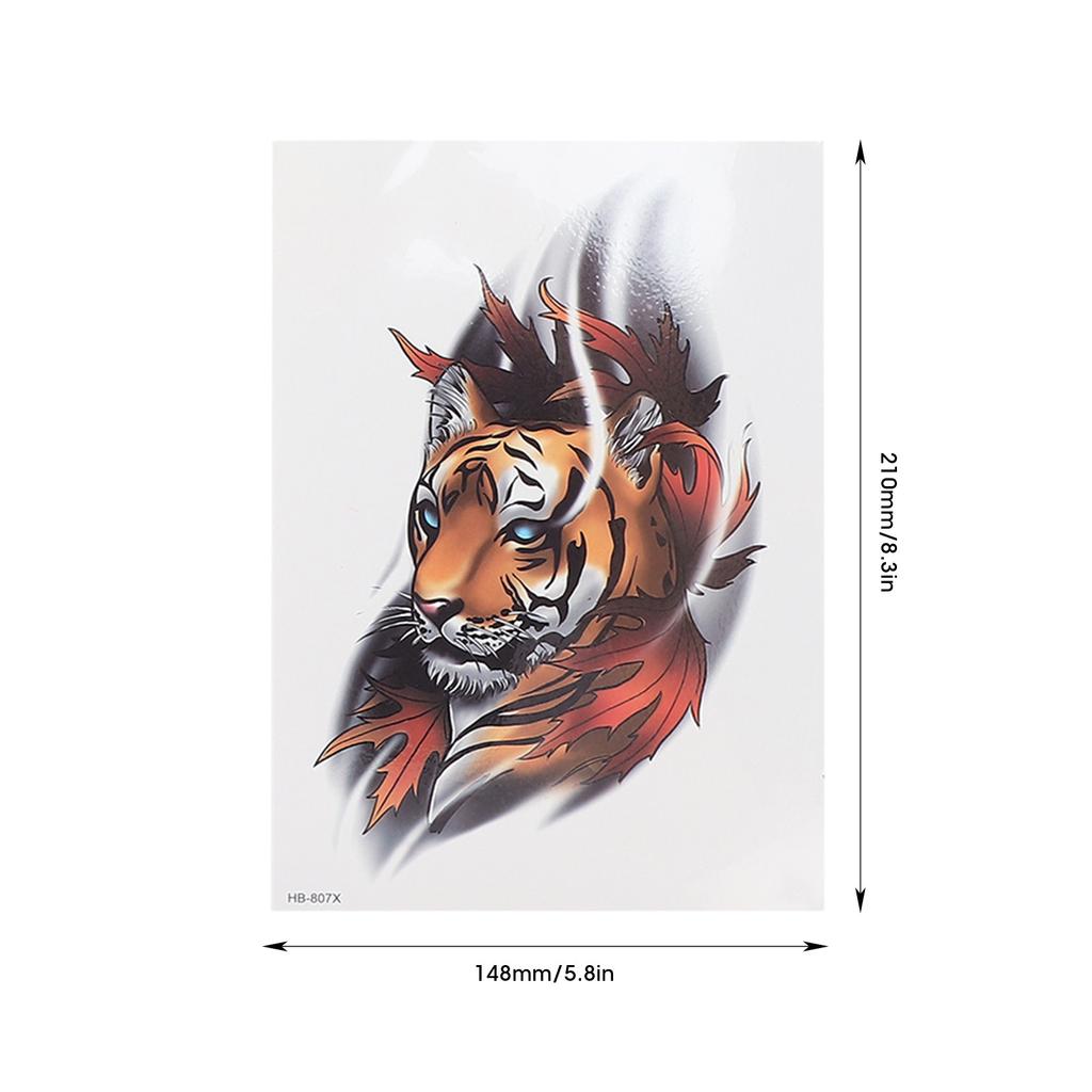 5Pcs Half Arm Temporary Tattoo Sticker Waterproof Long Lasting Tattoo Stickers for Men