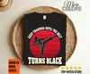 Keep Training Until the Belt Turns Black Shirt, Karate Motivation Tee, Martial Arts Gift, Retro Kicking Silhouette, Dojo Student Goal Outfit