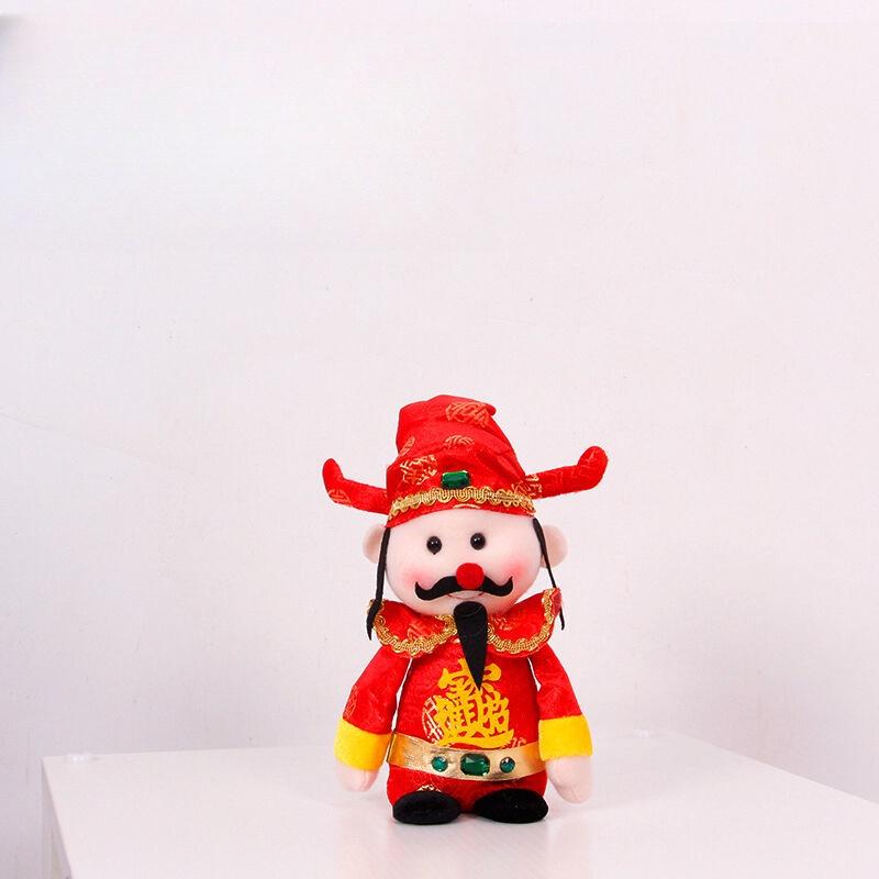 Festive Chinese New Year Prosperity God Doll Small Medium Large Sizes Sewn With Sand Foam And Stuffed Toy Material