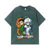 275 GSM Washed T-shirts 100% Cotton HXH V7 Gon Killua Print Unisex Heavy Cotton T Shirt