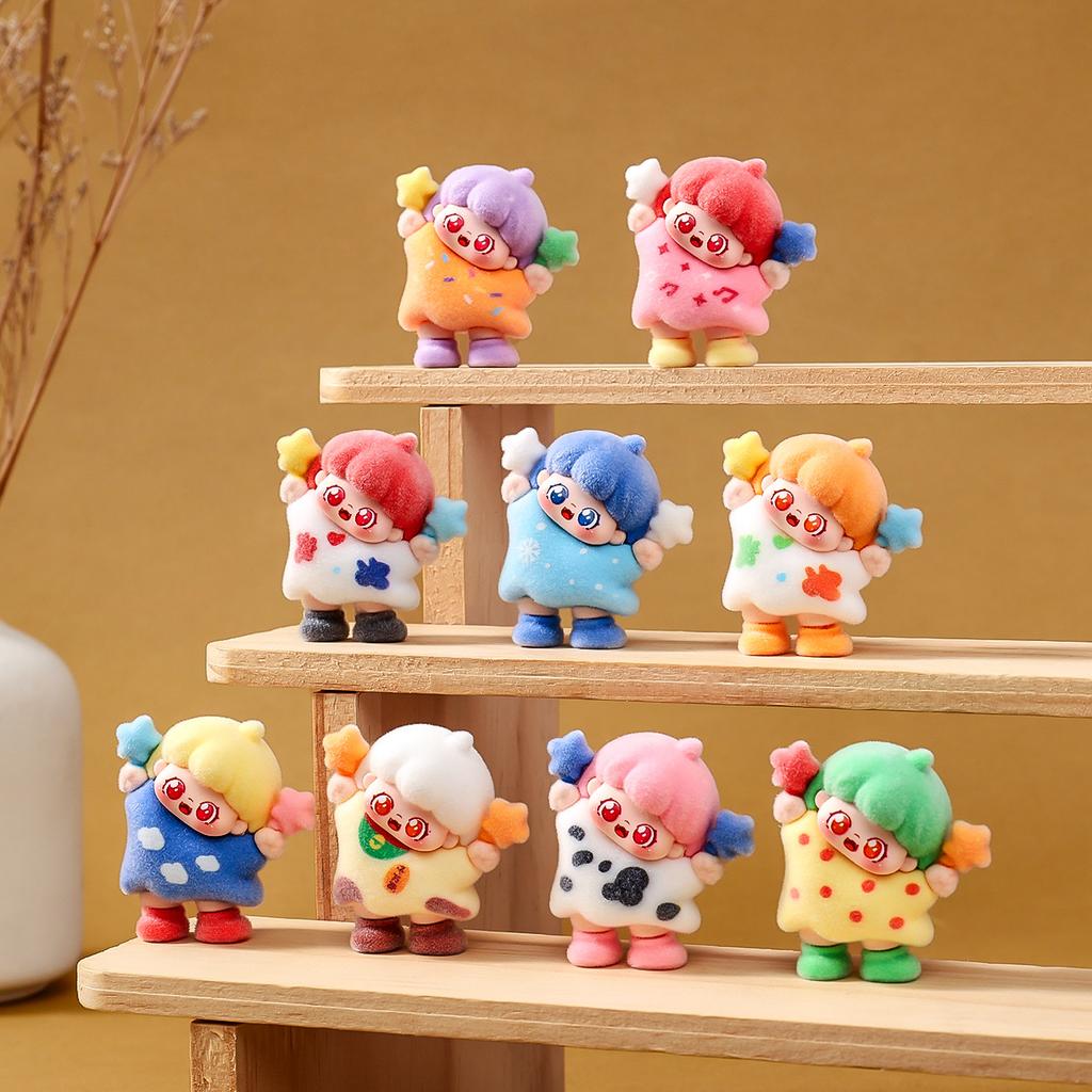 9pcsSet YOYO Figure Toy Cute Girls Figurine Desktop Decoration Model Ornaments Toys Fans Gifts