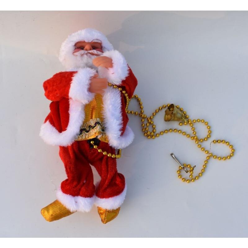 Electric Christmas Ball Climbing And Rope Climbing Elderly Man