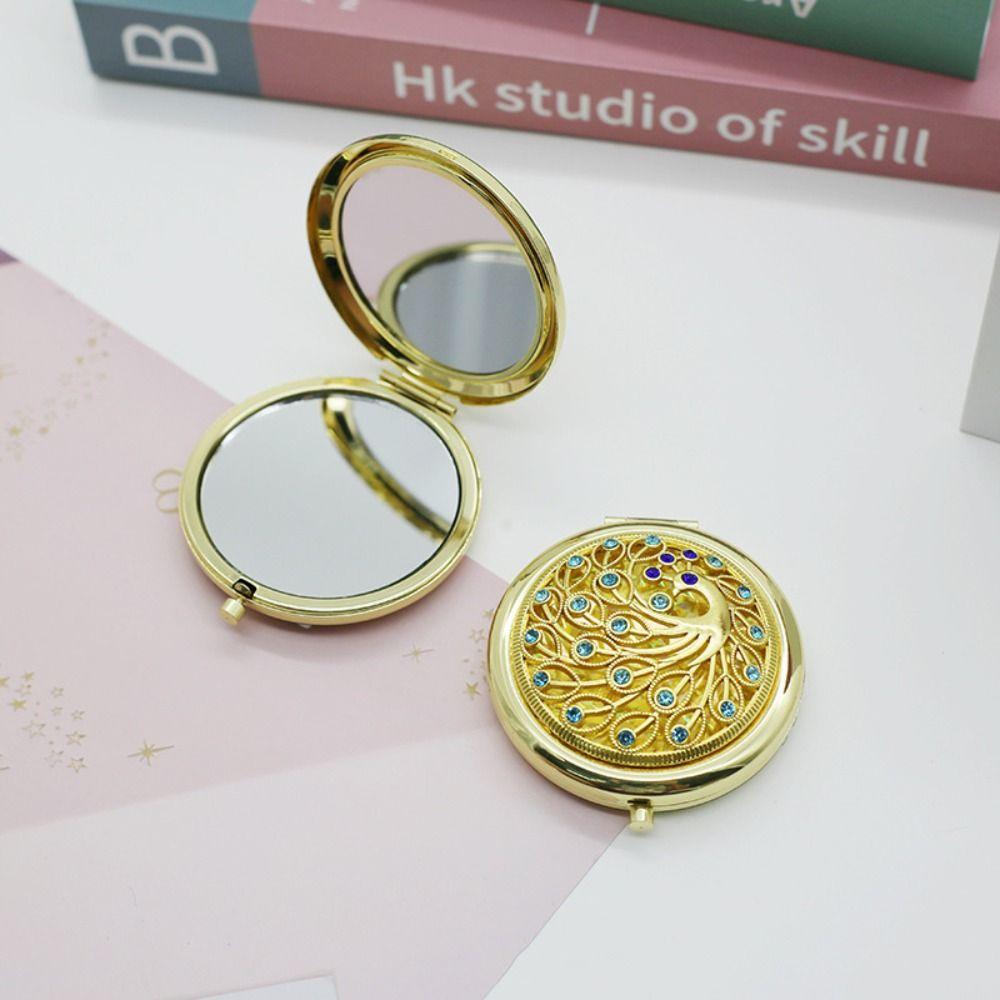 Gliter Exquisite Mirror Decorative Pocket Mirror Luxurious Portable Mirror  Children