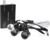 Kurtvenid Binocular Magnifier with 1W Spotlight and LED Portable for Laboratory and Easy Storage 3.5x Lamp, Use, Appraisal, Lighting, (Black)