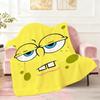 S-sponge-Bob-b cartoon Pants-s Blanket Throw Super Cosy Plush Living Room Sofa Couch Childish Birthday Gifts S-square- cute
