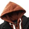 Men's Hooded Faux Two-Piece Padded Jacket