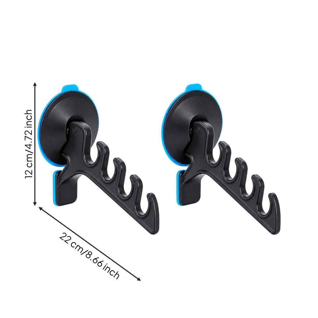 2 Pieces Suction Cup Fishing Rod Holder Screwless with Base areaSaving