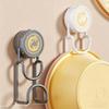 1PC Multifunctional Suction Cup Hooks Wall Mounted Hole-Free Basin Storage Rack Rotating Waterproof Washbasin Hook Bathroom