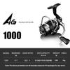 Mavllos AG Saltwater Spinning reel Light Boat fishing tackle 1000-5000 Drag Power 10kg  5+1 Corrosion-Proof Bearings Bass Spinning Fishing Reel