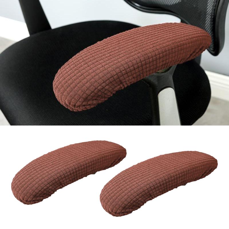 1 Pair Chair Armrest Cover Slipcover Office Computer Chair Arm Covers Dustproof Stretchable Computer Slipcovers Cushion Protecto
