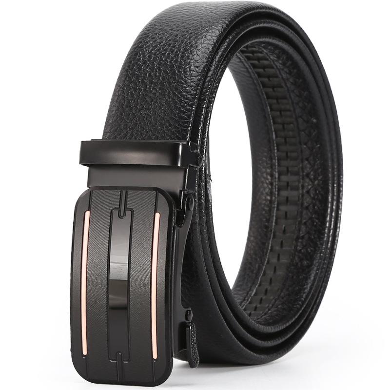 Belt Men'S Business Automatic Buckle Belt Chaozhongqing Pants Belt Stall