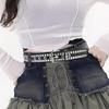Popular Pin Buckle PU Leather Belt for Women All Matching Rivet Studded Waist Belt Fashion Waistband for Pants Jeans