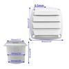 RV Louver Exhaust Fan Waterproof Plastic Air Vent Outlet for Motorhome RV