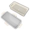 Refrigerator Fresh Food Storage Containers PET Multifunctional with Drainer Fridge Airtight Crisper for Kitchen Dining