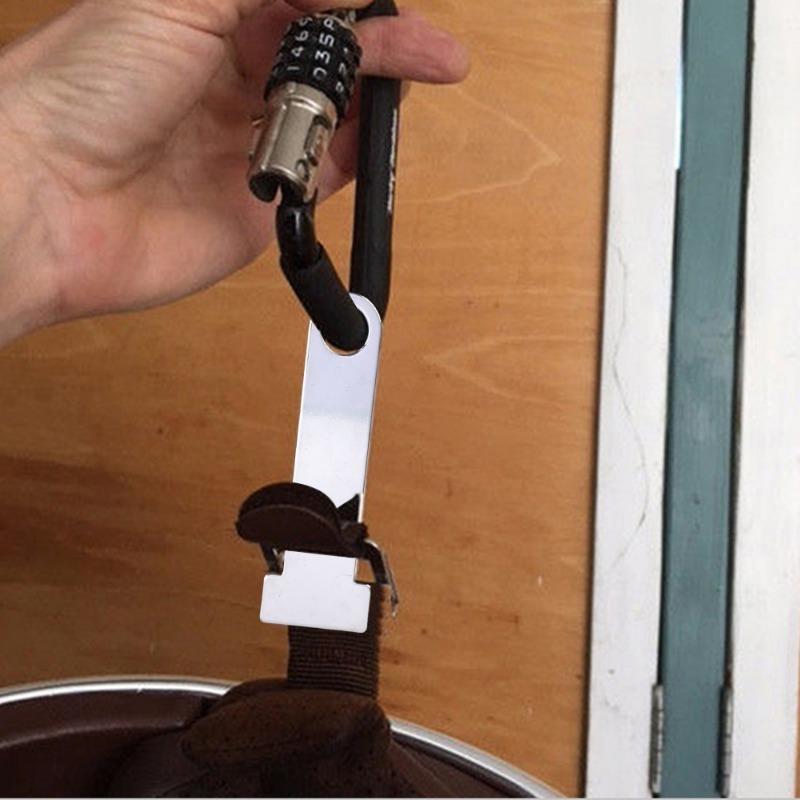 Car Accessories - Helmets Strap Steel Ring Locks Motorcycle Bicycle Extensions Buckle Padlock Connector Anti-theft Helmets Lock