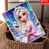 Disney Elsa Pearl Painting Handmade DIY Pearl Art Painting Simple Living Room Hanging Painting Decoration with Aurora Olaf Snow Castle CharmSparkle