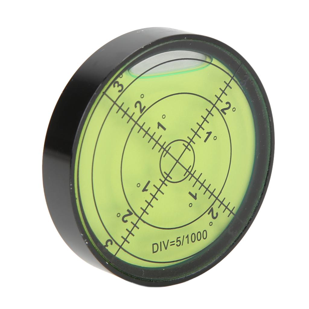 60x12mm High Precision Spirit Level Shock Resistant Durable Metal Circular Bubble Level