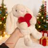 Cute Floppy Ear Rabbit Plush Toy Soft Stuffed Animal Doll for Gift Machine Claw Game Prizes Valentines Day Present