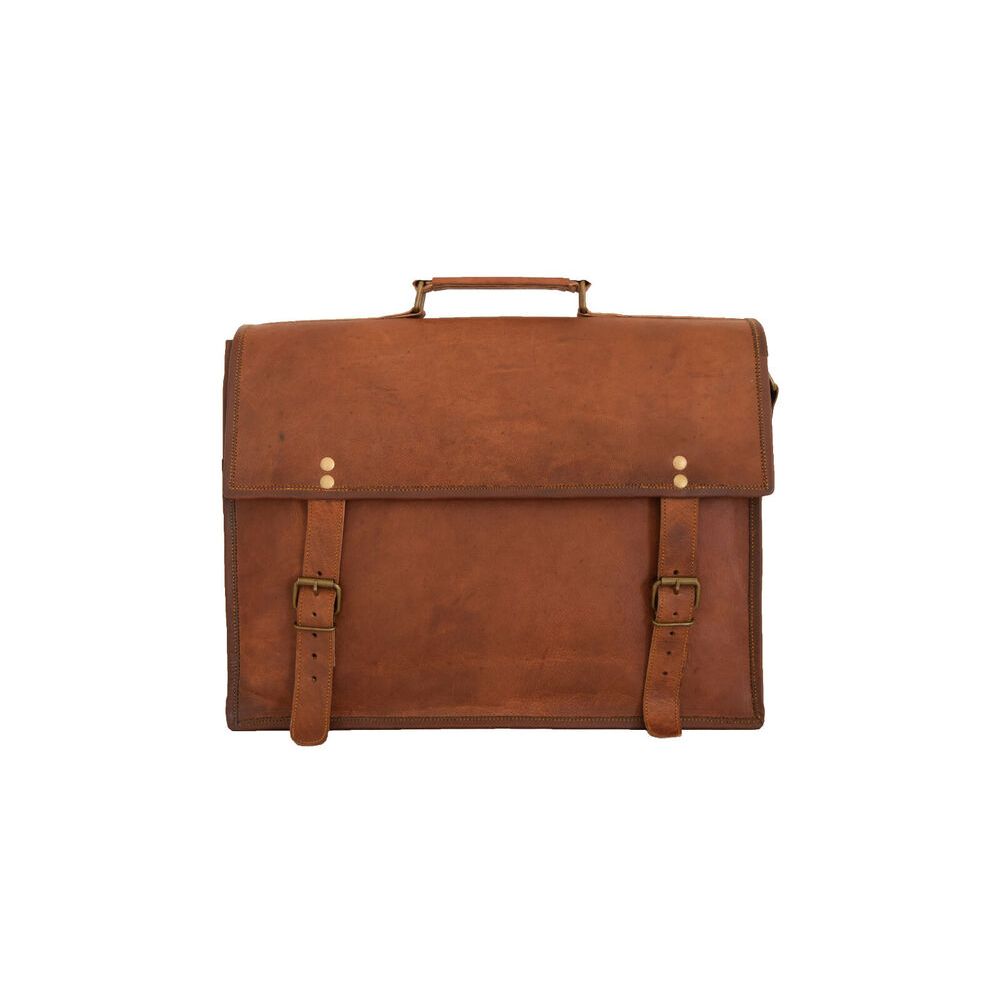 17 v kožené brašně Messenger Bag Aktovka na notebook Kancelářské školní tašky přes rameno