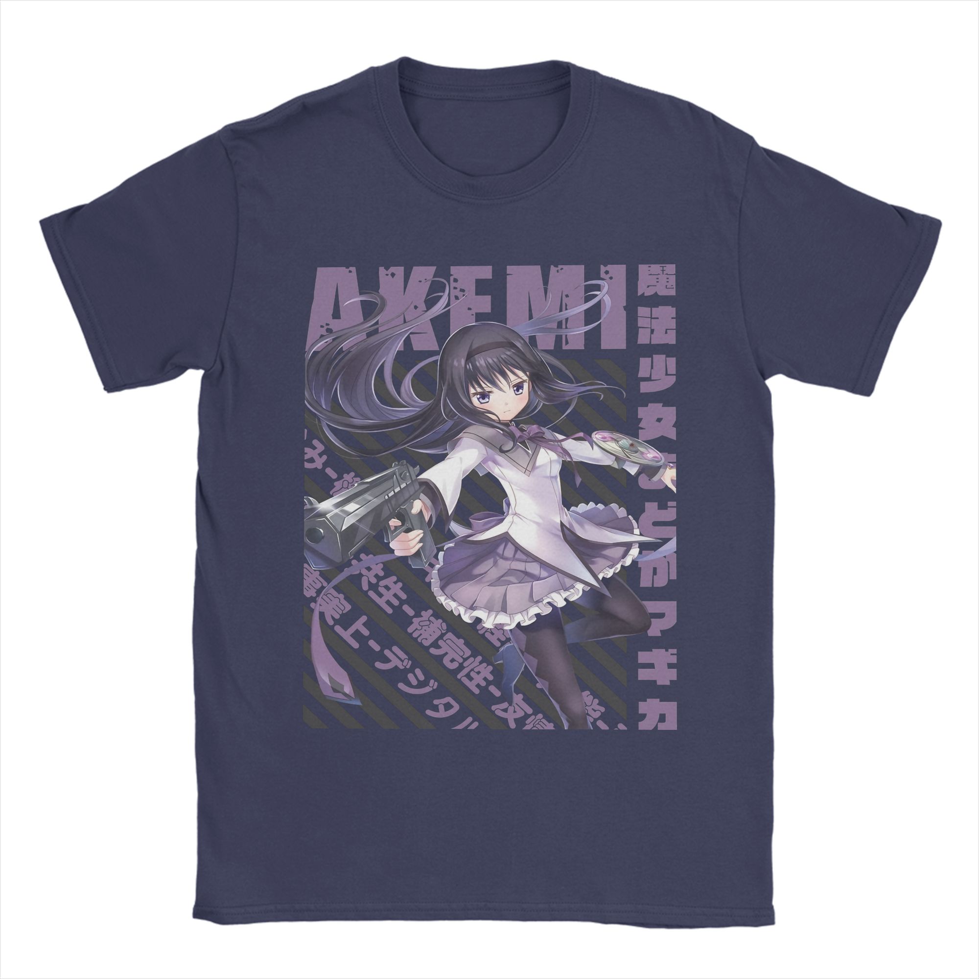 

Unisex TShirts Mahou Shoujo Homura Akemi 100 Cotton Tee Shirt Short Sleeve Madoka Magica Anime T Shirt Crew Neck Clothing Printed 4XL