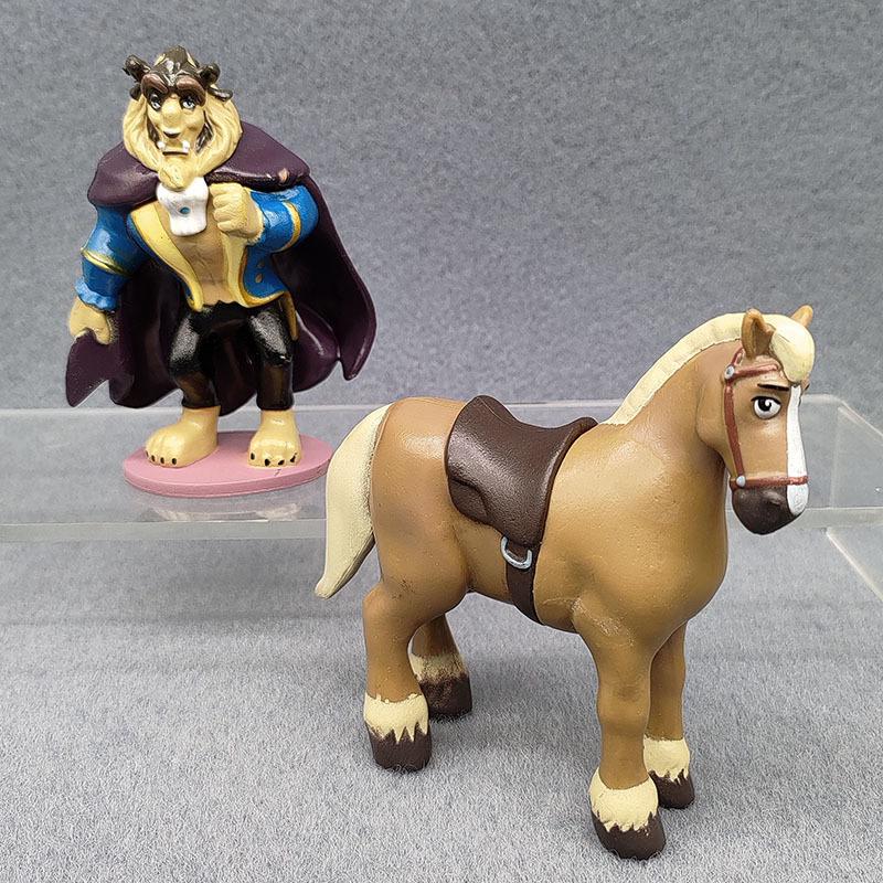 6Pcs/Set 6-10cm  Beauty And The Beast Cartoon GK Model Decor Doll Collection Statue Fashion Adorable Toys Kids Gift