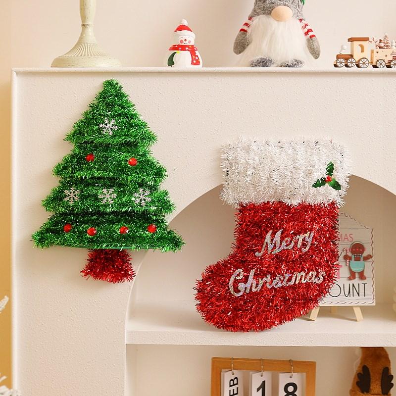 Christmas Themed Party Decor Banners Tablecloths Paper Plates Cups Balloons Set Checkered Christmas Santa Claus Reindeer Snowmen