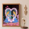 Diamond Art Painting Kit 5D Alice Heart Diamond Painting Dot Art Kit Home Wall Decor
