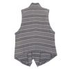 NUMBER (N)INE Men's Cashmere Cotton Vest, Birds Period, Gray, Size 2, S08-NJ005B, 08 Stainless Steel Best 2 GrayUsed
