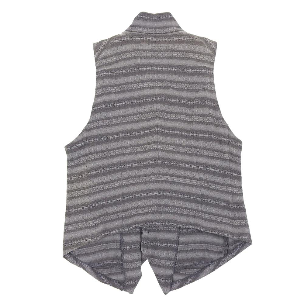 NUMBER (N)INE Men's Cashmere Cotton Vest, Birds Period, Gray, Size 2, S08-NJ005B, 08 Stainless Steel Best 2 GrayUsed