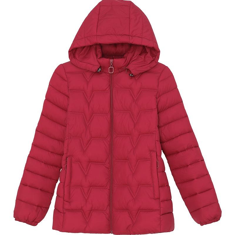 Light and thin cotton-padded clothes women's short winter new slim and thin hooded light and versatile dirt-resistant women's cotton-padded clothes