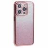 For iPhone 13 Pro Max 6.7 inch TPU Case Rhinestones Decorated Gradient Back Phone Cover