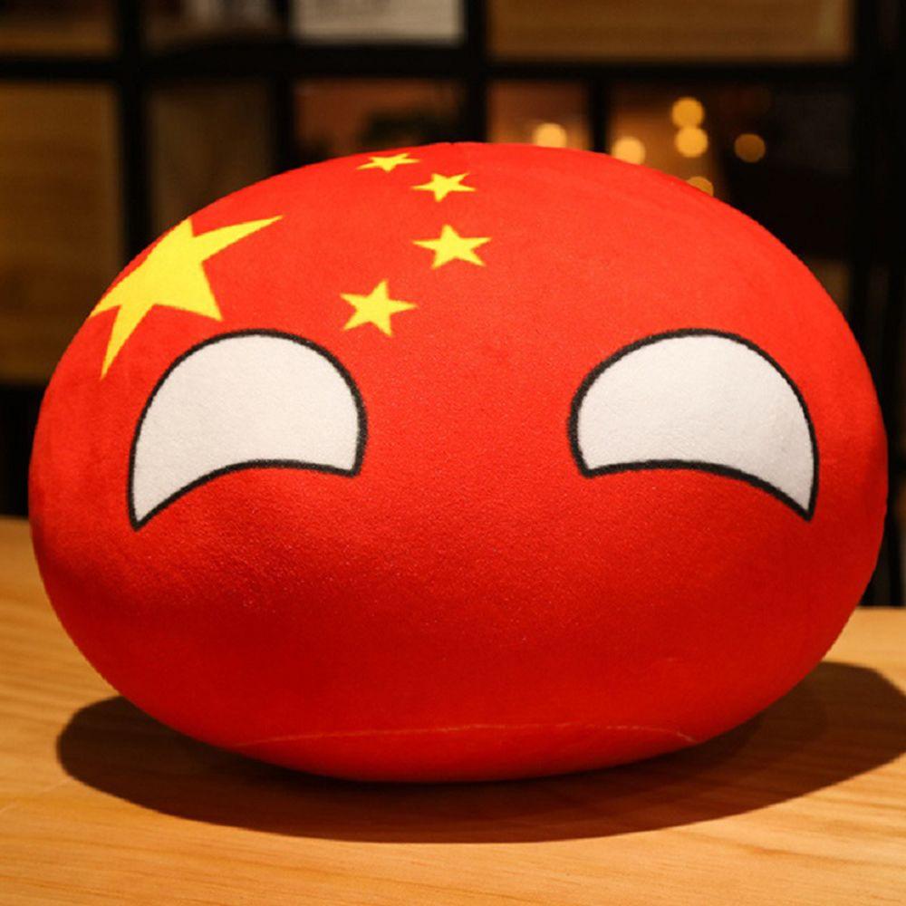 Decorazioni per Borsa Giocattolo Country Ball Portachiavi Peluche Polandball Portachiavi Ciondolo Peluche Country Ball