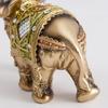 Thai Ceremonial Elephant Statue Figurine Bring Good Luck Wealth Feng Shui Resin Sculpture Home Office Desk Decoration