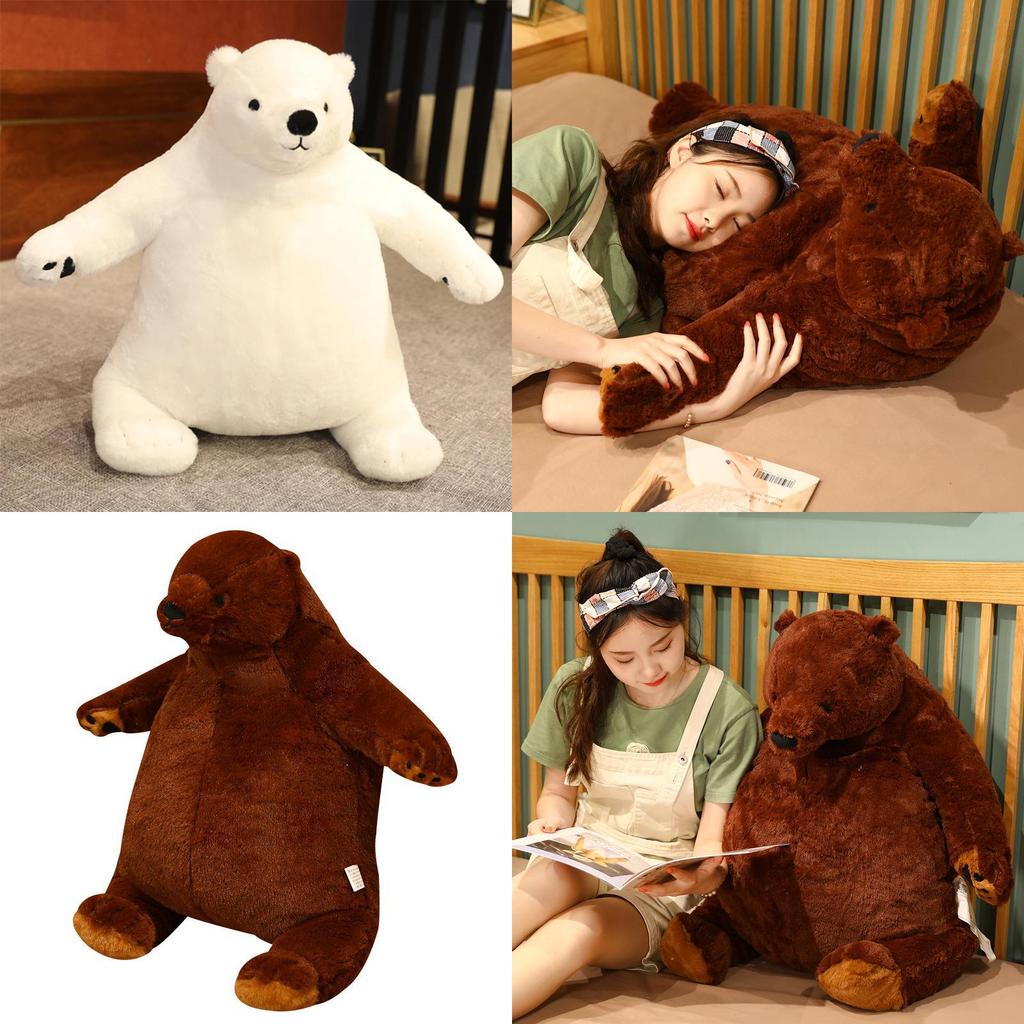 Riesiger Teddybär, Plüschtier, weiche Stoffpuppe für Kinder, niedlich und lebensecht