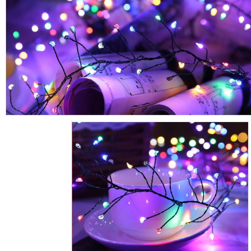 String Led Christmas Lights With Copper Wire For Indoor Outdoor Holiday Decor