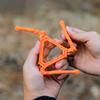 Foldable Flat Gas Tank Bracket Outdoor Stove Gas Tank Holder Canister Tripods Stand Anti Dumping Base Tilting Prevention Shelf