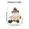 Efficient Cloth Candy Storage Basket With Santa Design Holiday Decors For Christmas Tree Accessories Organization