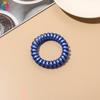 3pcs/lot Elastic Hair Band Multicolor Elastic Hair Bands Blue Spiral Hair Tie High Elasticity Telephone Wire Hair Accessories