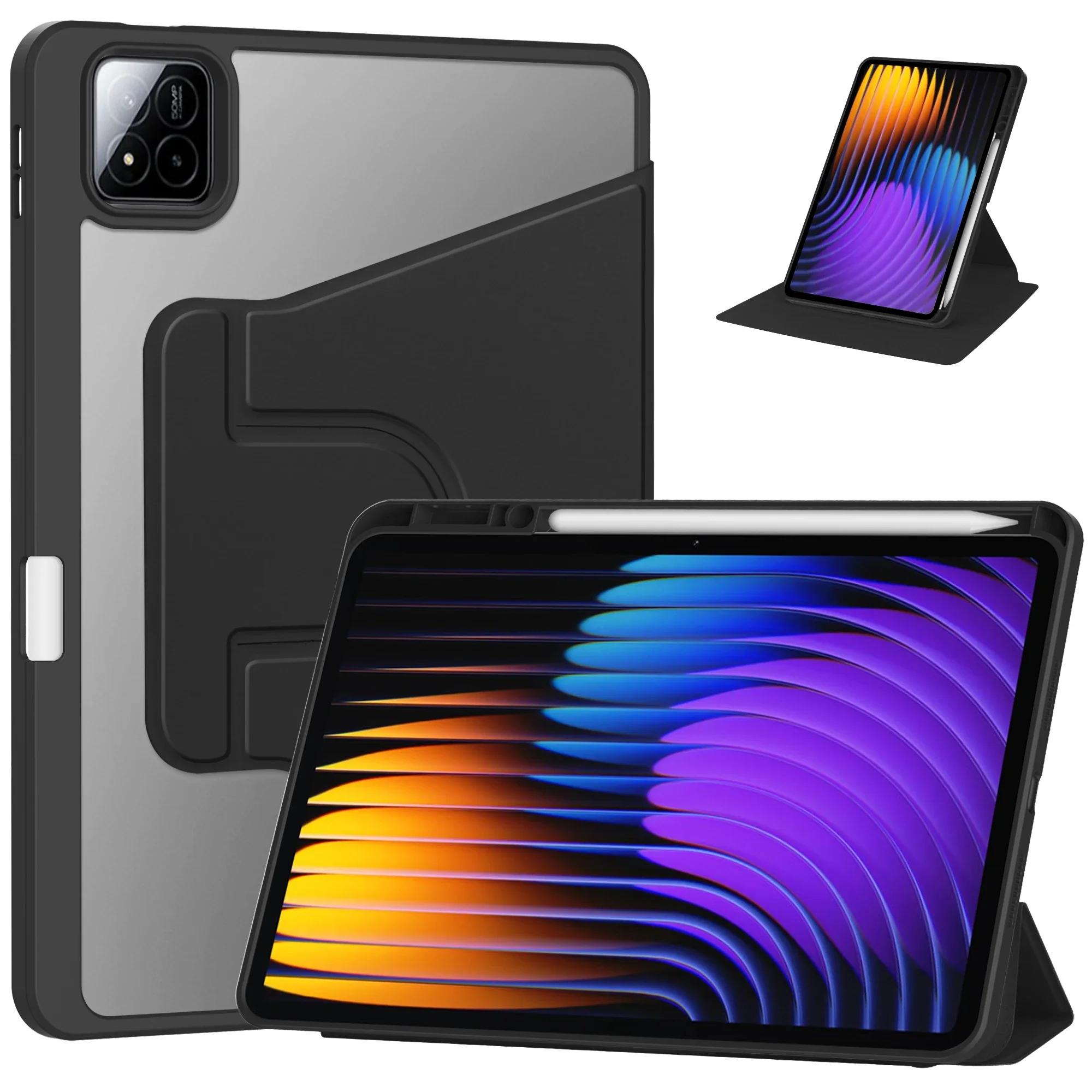 

Чехол с поворотом на 360° для Pad 7 Чехол для Coque Pad 7 Pro Mi Pad 7 Чехол для планшета 11.2 с держателем для карандаша mi Pad 7 11.2 чёрный
