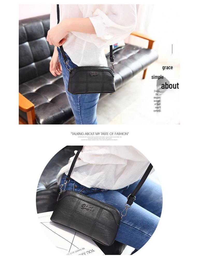 2024 New Korean Style Embroidered Crossbody Handbag for Middle-Aged Moms