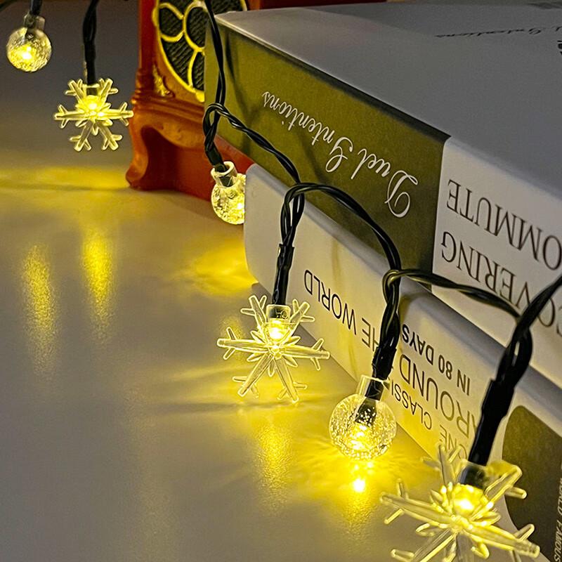 Solar Outdoor Crystal Ball String Lights