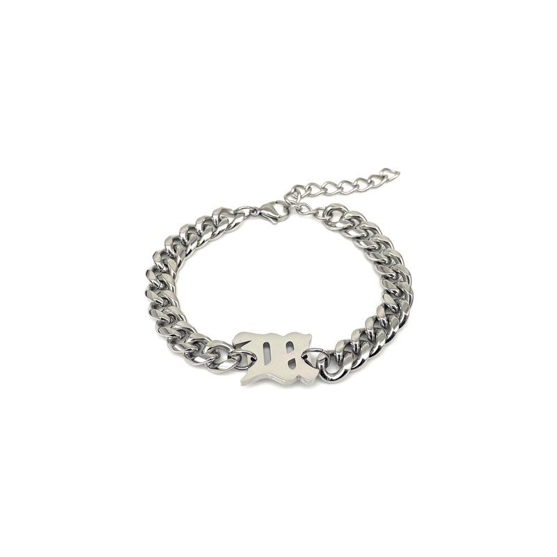 

Gagge Trendy Titanium Steel Hip Hop Clavicle Chain & Thick Bracelet для мужчин и женщин