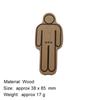 Male and Female Toilet Signage Sign Restroom Label WC Door Signs Men Women Bathroom Indicator for Mall Shops Cafe Home House