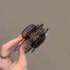 Vintage Tortoiseshell Medium Shark Hair Claw Elegant Women Half Updo Back Head Hair Clip Daily Fashion Hair Accessories