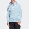 Adidas Originals Clover Fleece Print Hoodie Men Tops Light-Blue FM9915