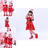 Kinder Niedlicher Weihnachtsmann Elf Weihnachten Cosplay Outfit Party Verkleidungskostüm